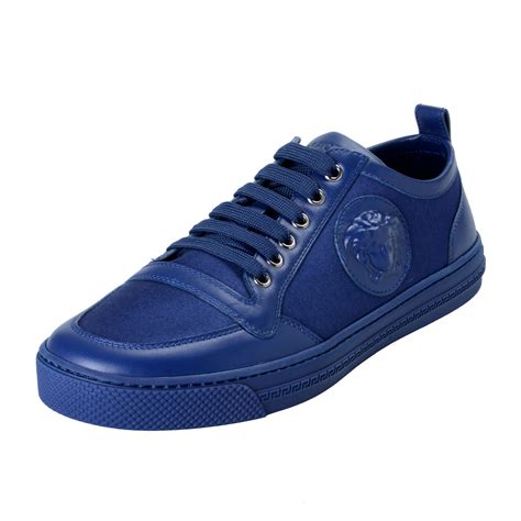 versace royal blue shoes|versace men's medusa sneakers.